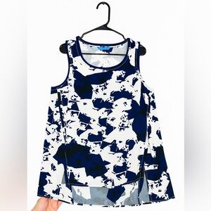 💙 Simply Vera Vera Wang Abstract Print Sleeveless Top (L)